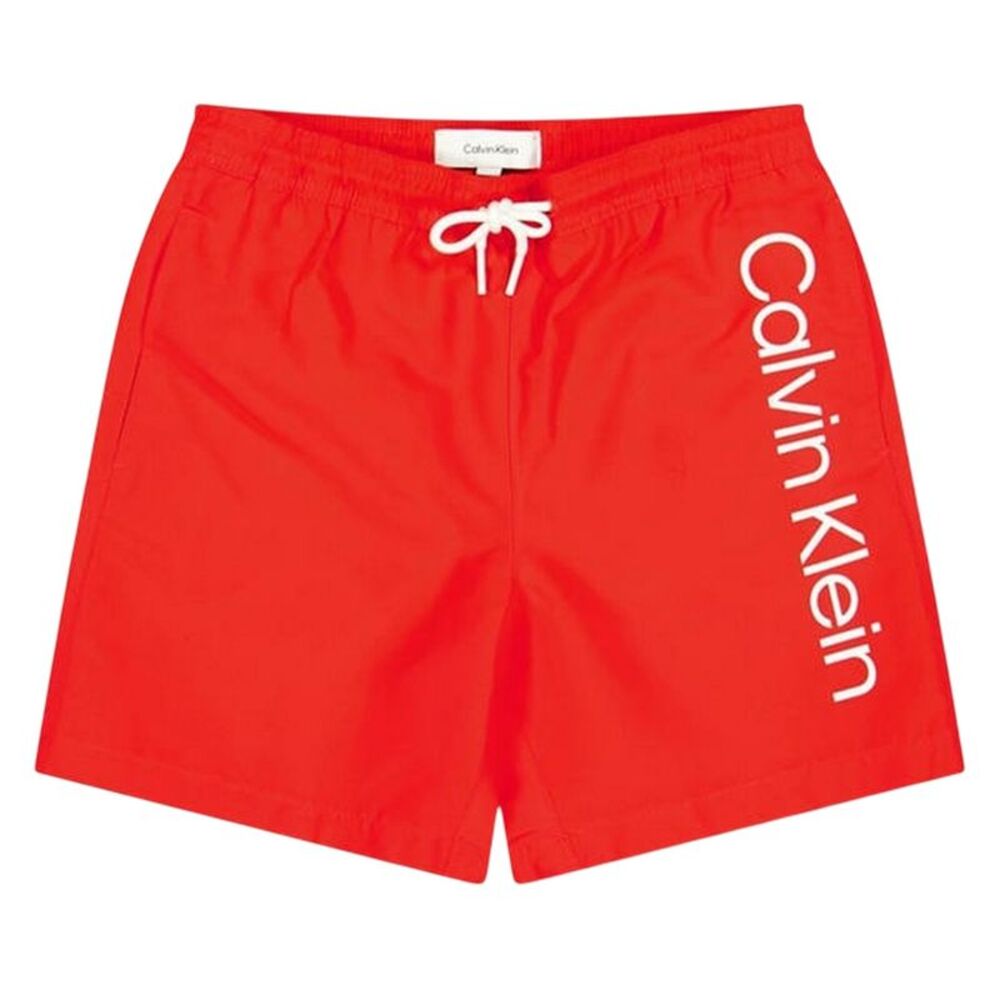 Calvin Klein Childrens/Kids Logo Swim Shorts / Red